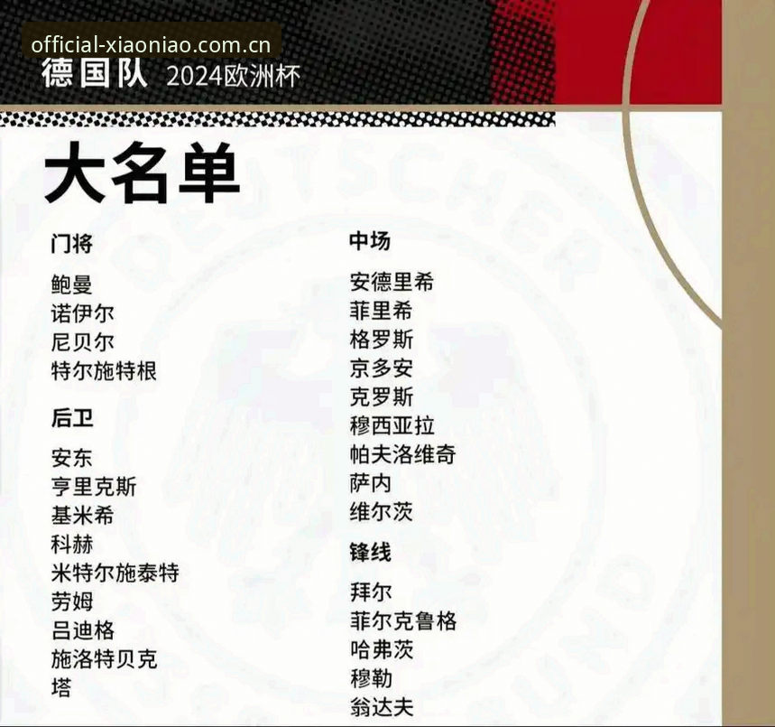 小鸟体育使用教程官方下载 德国队世界杯大名单详解:诺伊尔回归创纪录,18岁新星入围